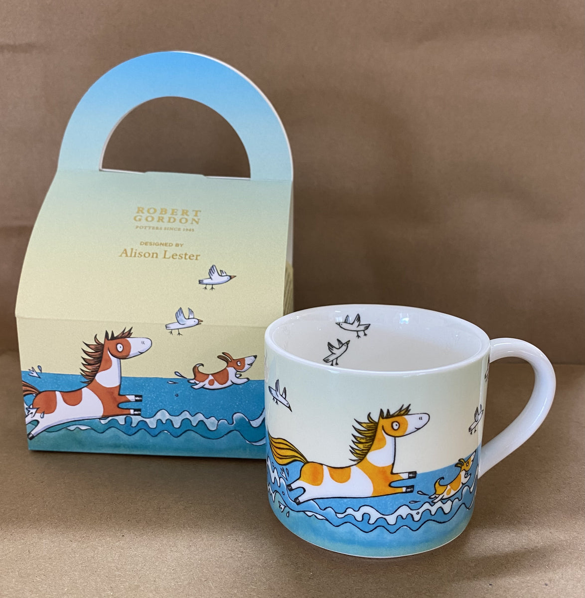 Robert Gordon Mug Noni the Pony goes to the Beach