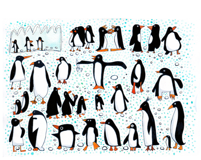Crazy Penguins PRINT