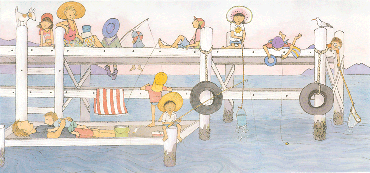 "...we laze on the Jetty and wait..." PRINT