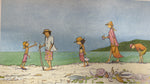 Beachcombing at Cow Bay PRINT