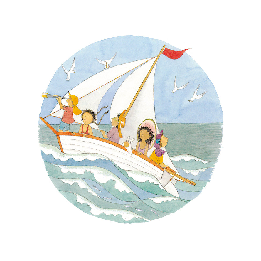 "...the wind fills our sails..." - Small PRINT