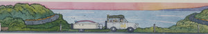 "...we drove down the coast..." PRINT