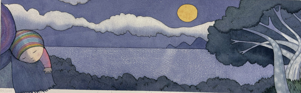 "...and may you my baby, be kissed by the moon..." PRINT