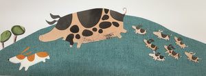 Patchy Pig's not scared of Bigsy PRINT