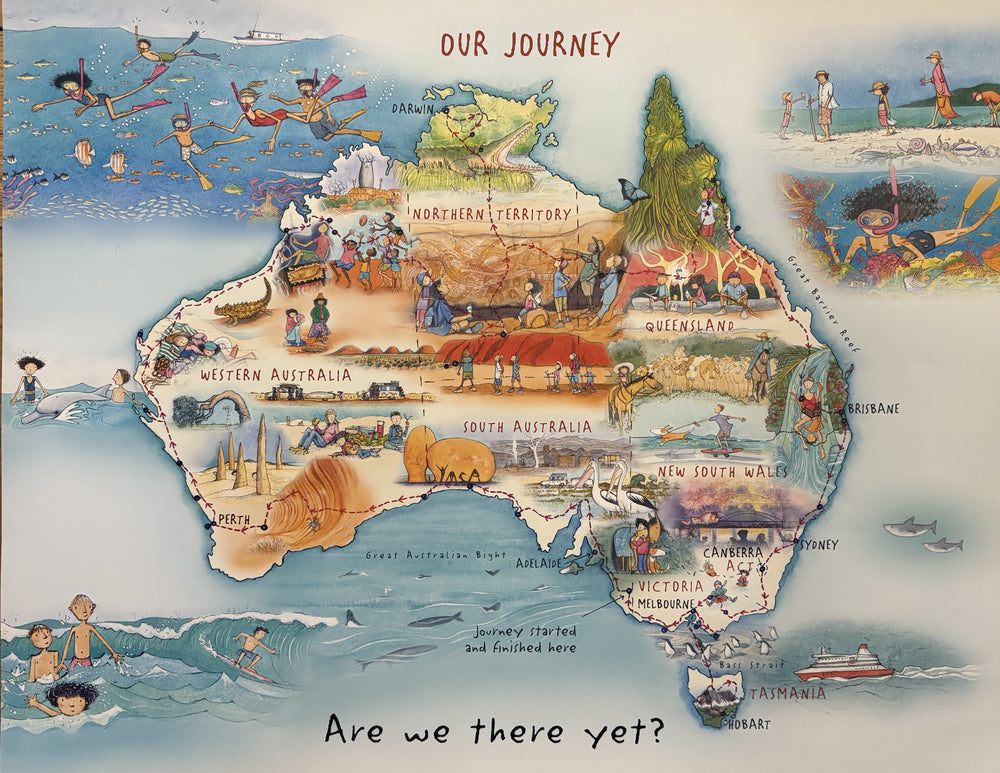 Are We There Yet Map POSTER