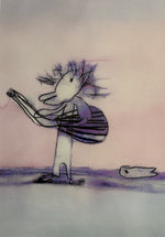 Penguin Playing guitar PRINT