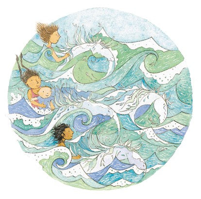 "...wild white horses..." - Large PRINT