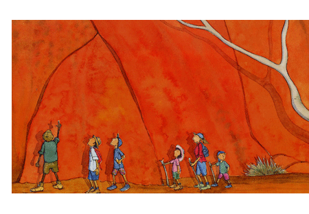 
            
                Load image into Gallery viewer, Are We There Yet Card &amp;quot;Uluru is the heart of Australia&amp;quot;
            
        