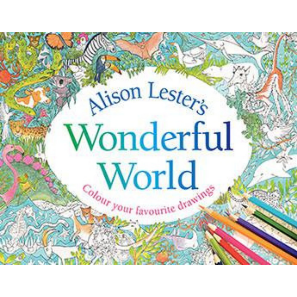 
            
                Load image into Gallery viewer, Alison Lester&amp;#39;s Wonderful World Colouring Book
            
        