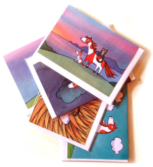 
            
                Load image into Gallery viewer, Noni the Pony set of 6 cards
            
        